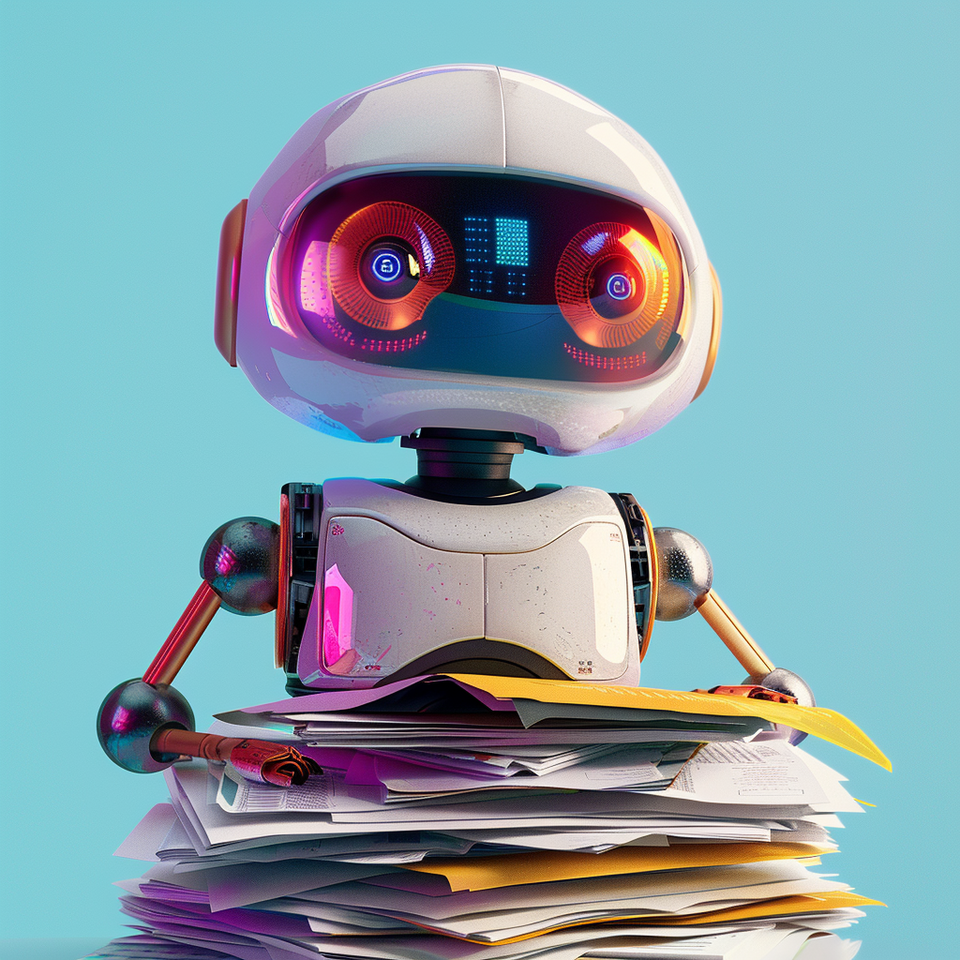 chatbot with a pile of documents